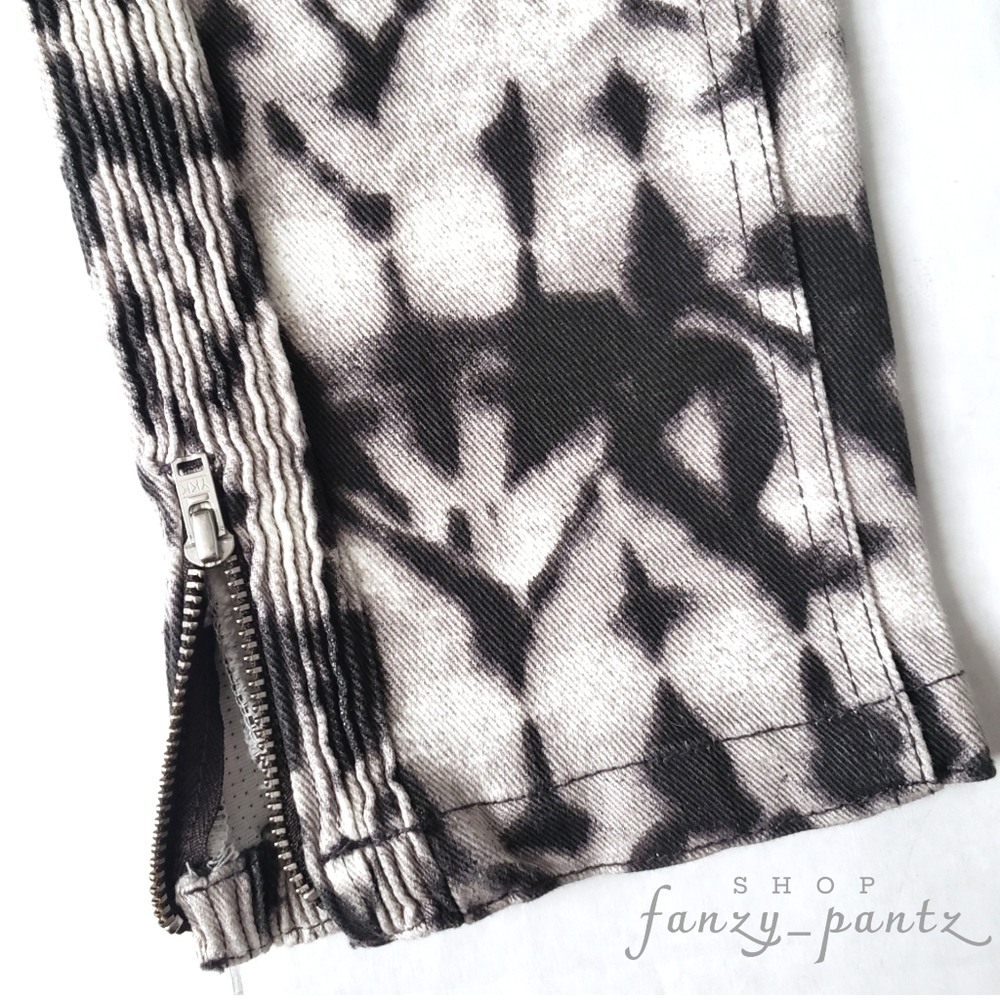 ISABEL Marant x H&M Skinny Moto Jeans Tie Dye NWOT - Picture 5 of 11